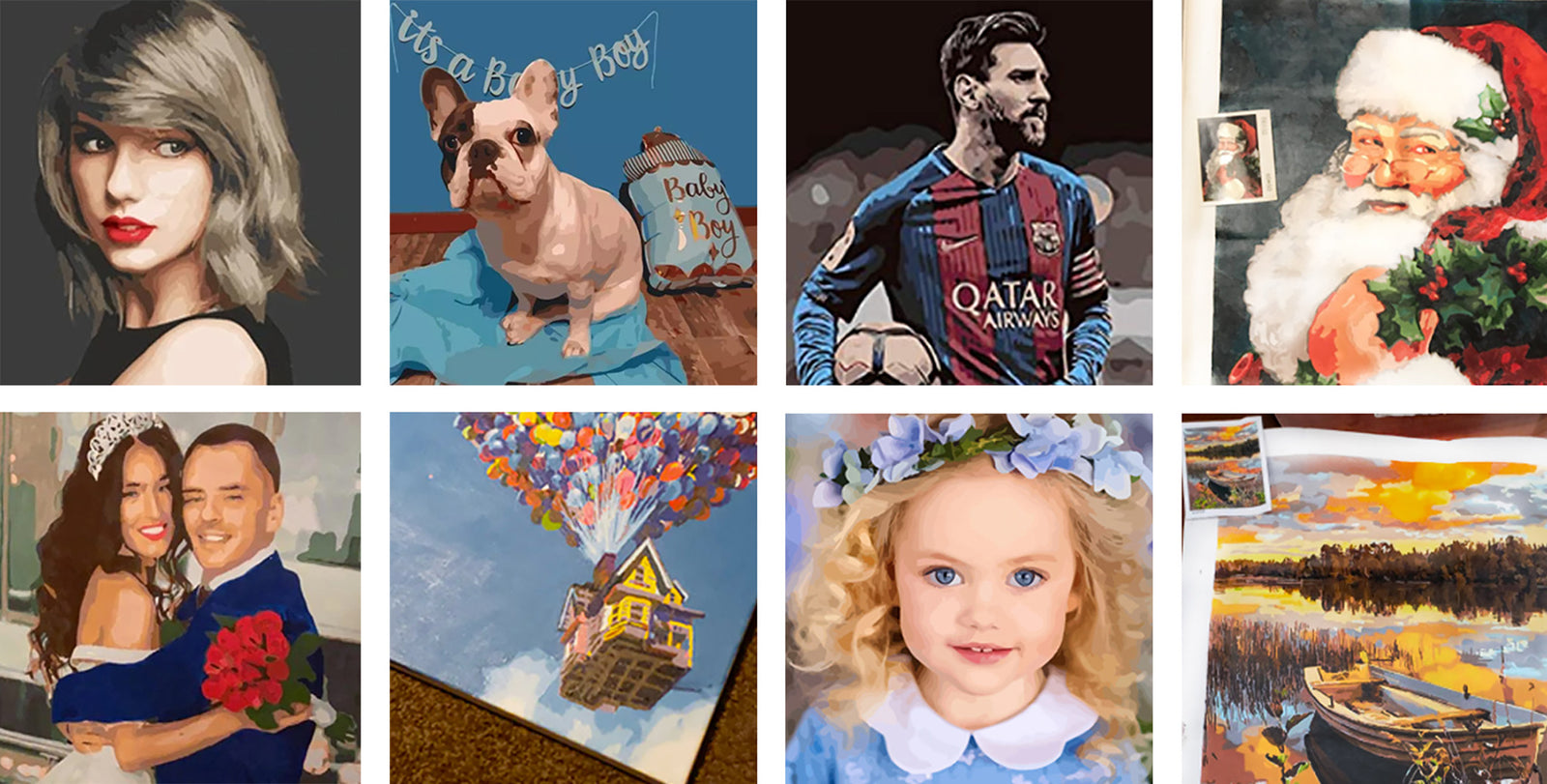 Buyer Show of Custom Paint by Numbers from Happy Customers of Diamond Painting Pro