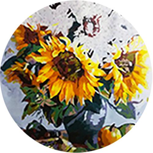 How to Paint by Numbers Step 4 - Take Your Time with Fine Lines and Details.