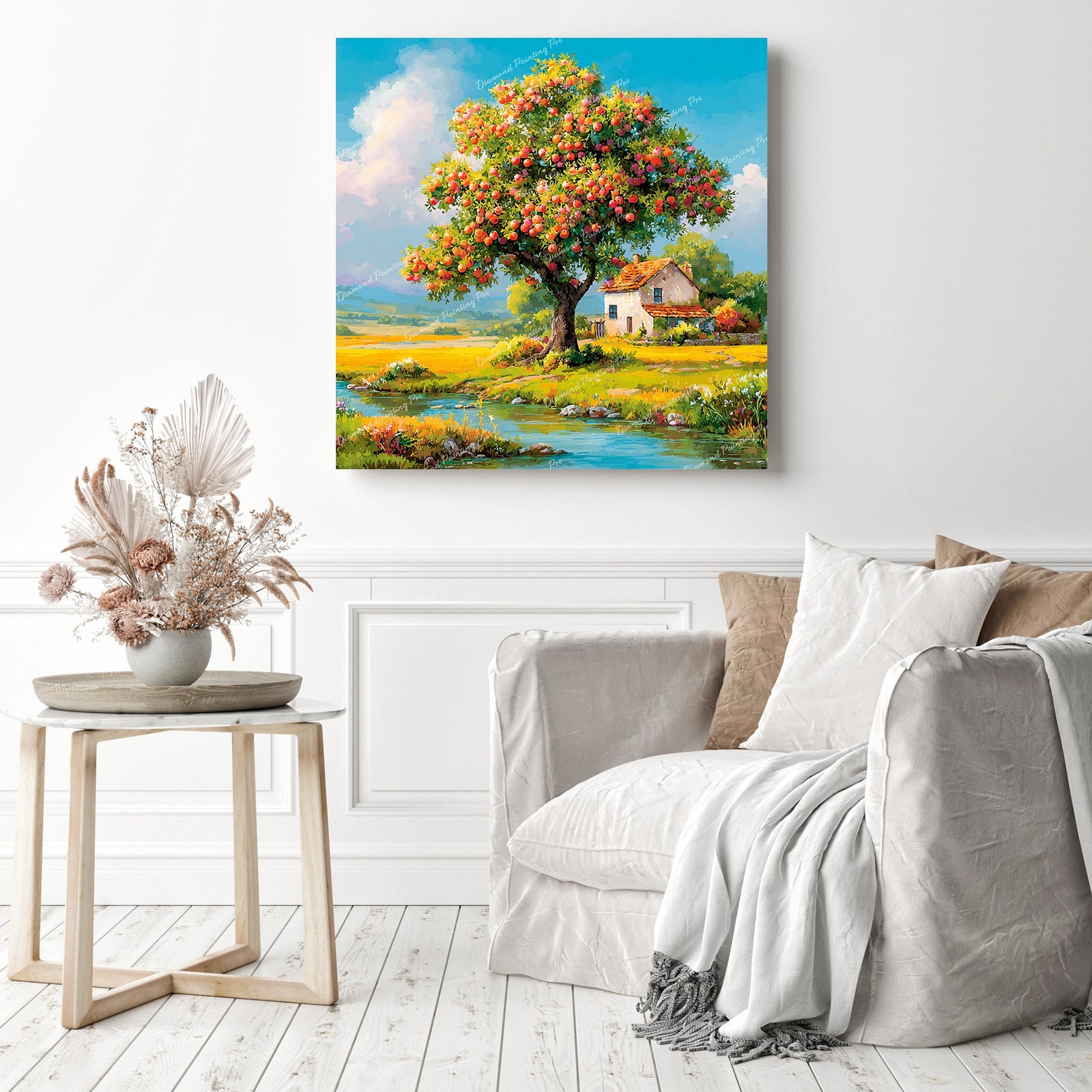 Apple Tree Harvest Diamond Painting as Home Decor