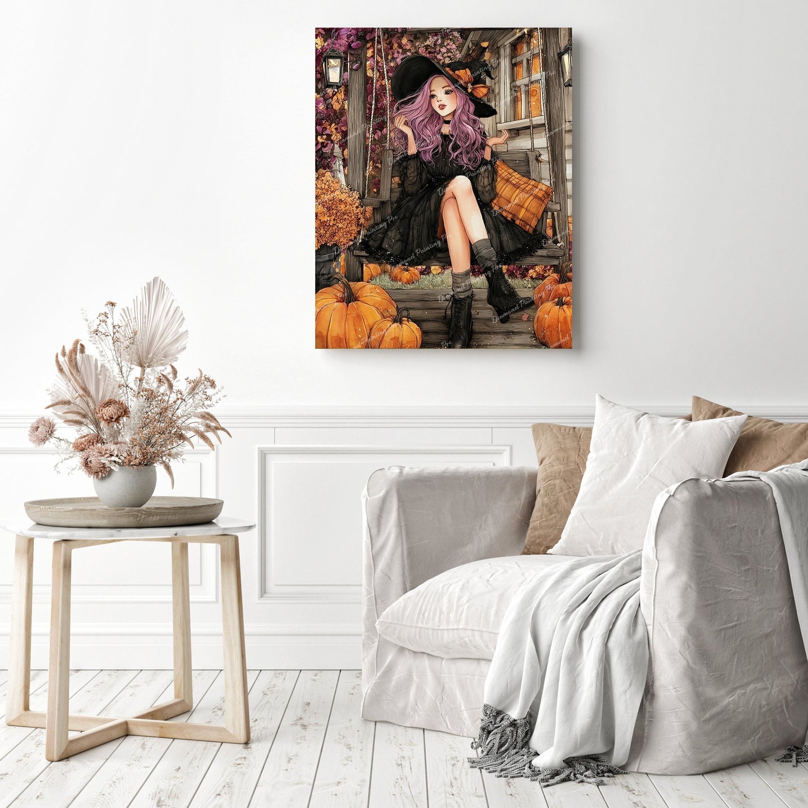 Autumn Porch Spellcaster Diamond Painting as Home Decor