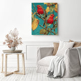 Autumn Robins Diamond Painting as Home Decor