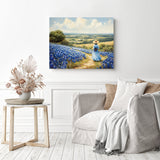 Bluebonnet Vista Diamond Painting as Home Decor