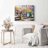 Boots and Blooms Diamond Painting as Home Decor