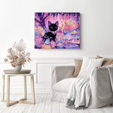 Crystal Garden Kitten Diamond Painting as Home Decor