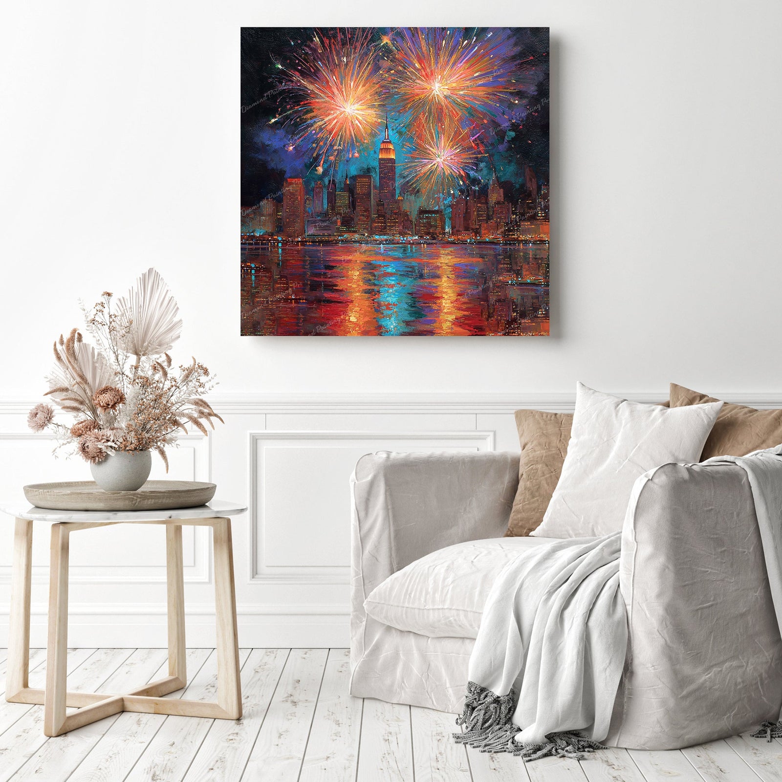 Firework Spectacle Diamond Painting as Home Decor