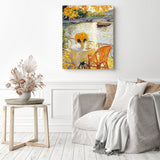 Golden Morning Tea Diamond Painting as Home Decor