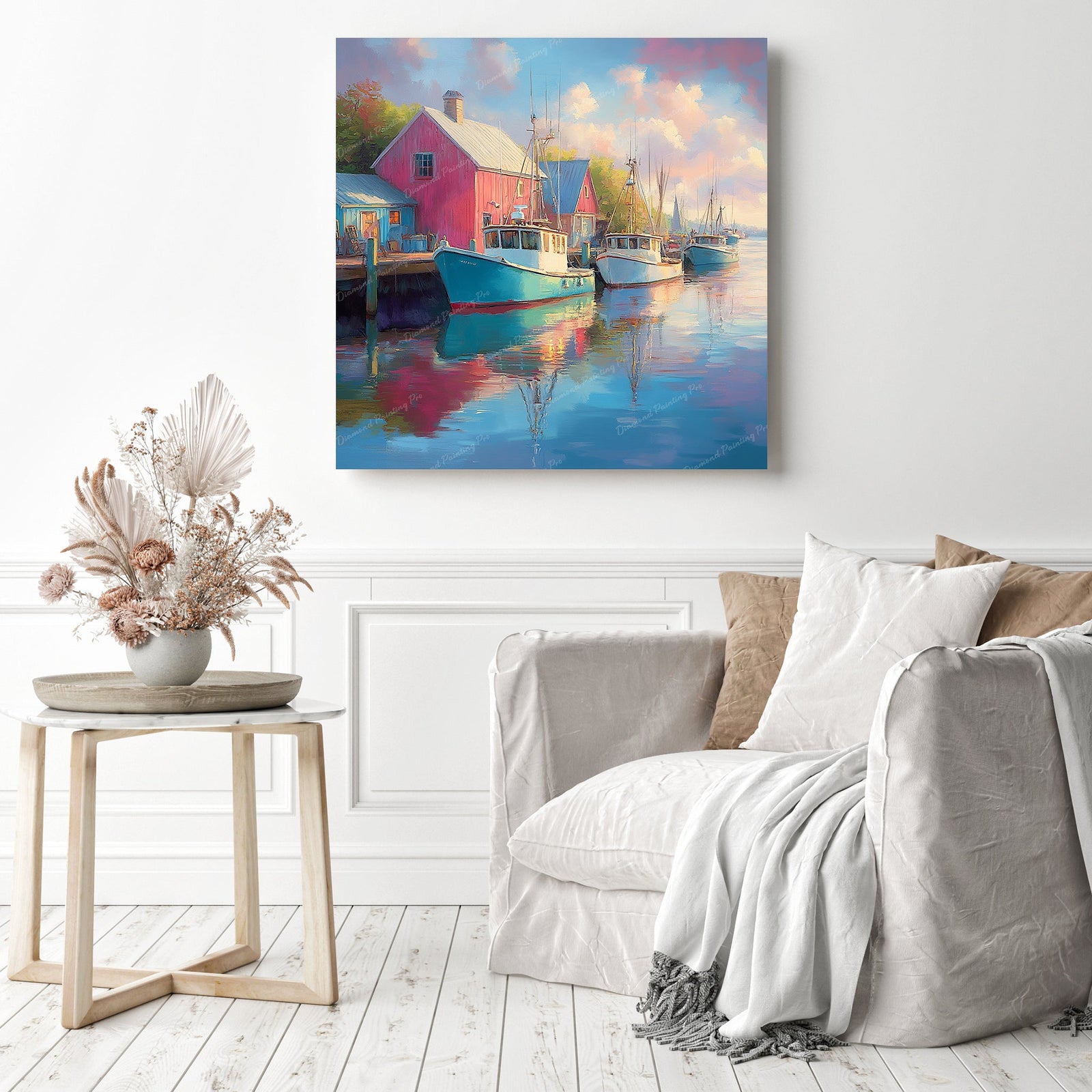 Harbor Hues Diamond Painting as Home Decor