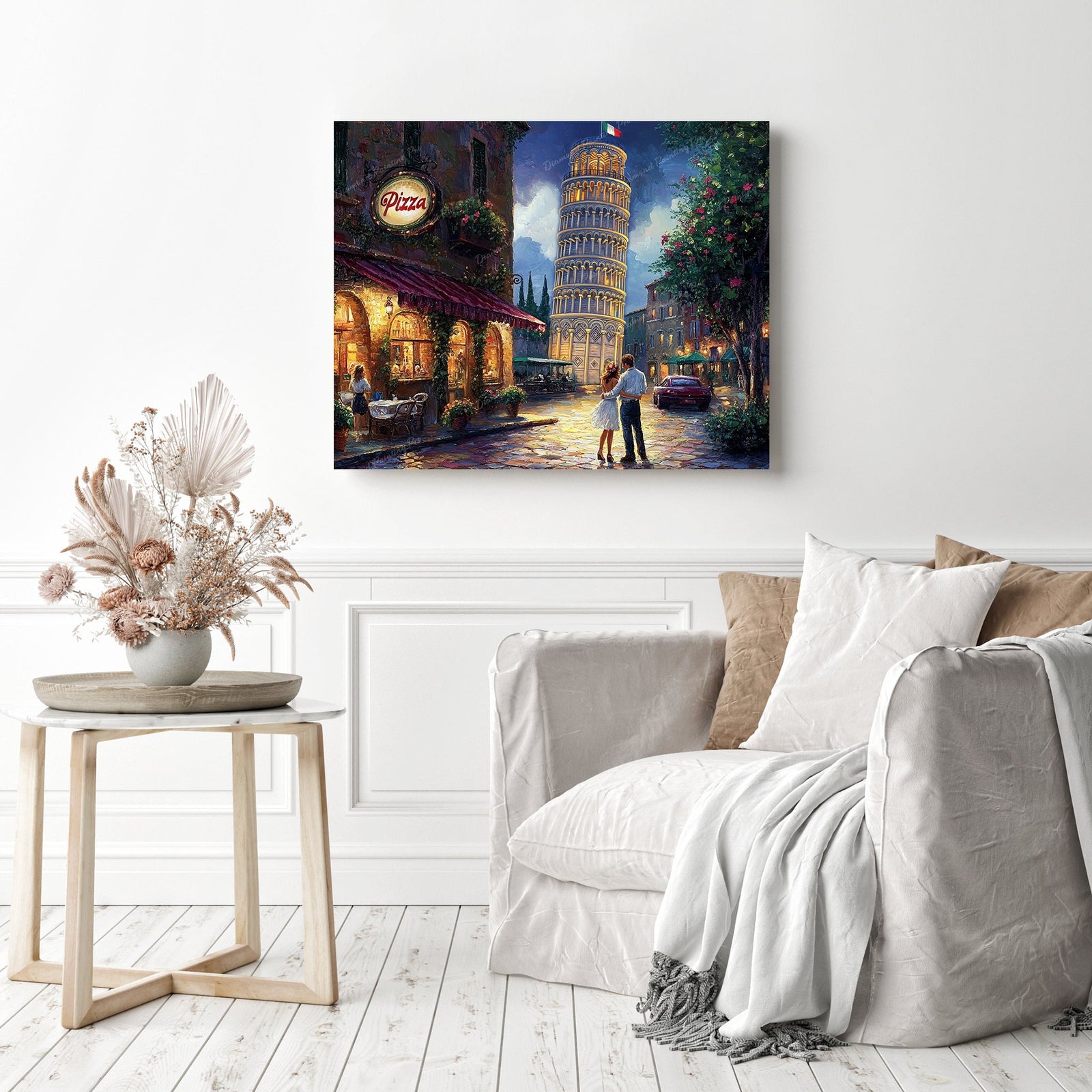 Pisa Romance Diamond Painting as Home Decor