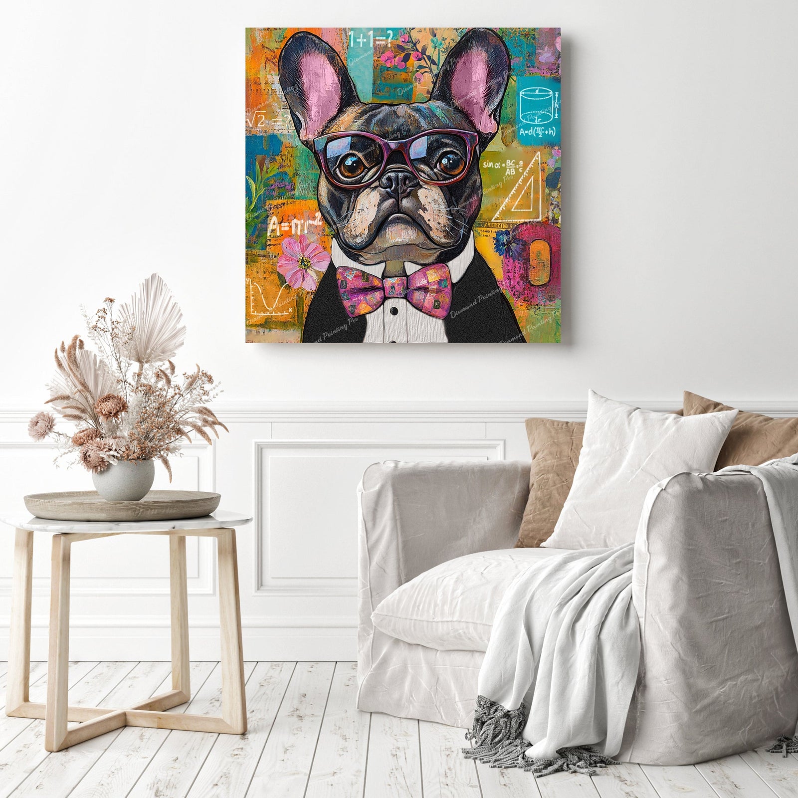Professor Pup Diamond Painting as Home Decor