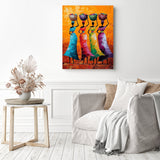 Rhythmic Hues Diamond Painting as Home Decor
