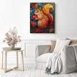 Stained Glass Possum Diamond Painting as Home Decor