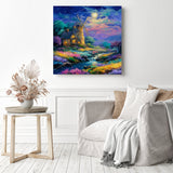 Starry Windmill Diamond Painting as Home Decor