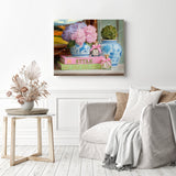 Styled Floral Charm Diamond Painting as Home Decor