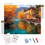 Autumn Reflections Diamond Painting Kit - Full Drill / Square or Round Diamonds with AB Drills Option