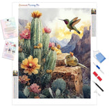 Cactus Companions Diamond Painting Kit - Full Drill / Square or Round Diamonds with AB Drills Option