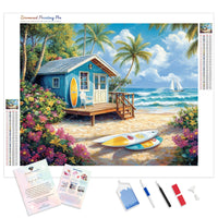 Getaway Shack Diamond Painting Kit - Full Drill / Square or Round Diamonds with AB Drills Option