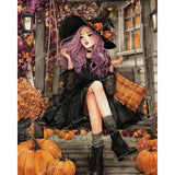 Autumn Porch Spellcaster Diamond Art Design - Full Drill with 5d Square or Round Diamonds / AB Drills Available