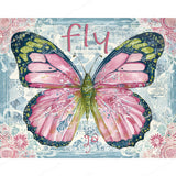 Boho Freedom Butterfly Diamond Art Design - Full Drill with 5d Square or Round Diamonds / AB Drills Available