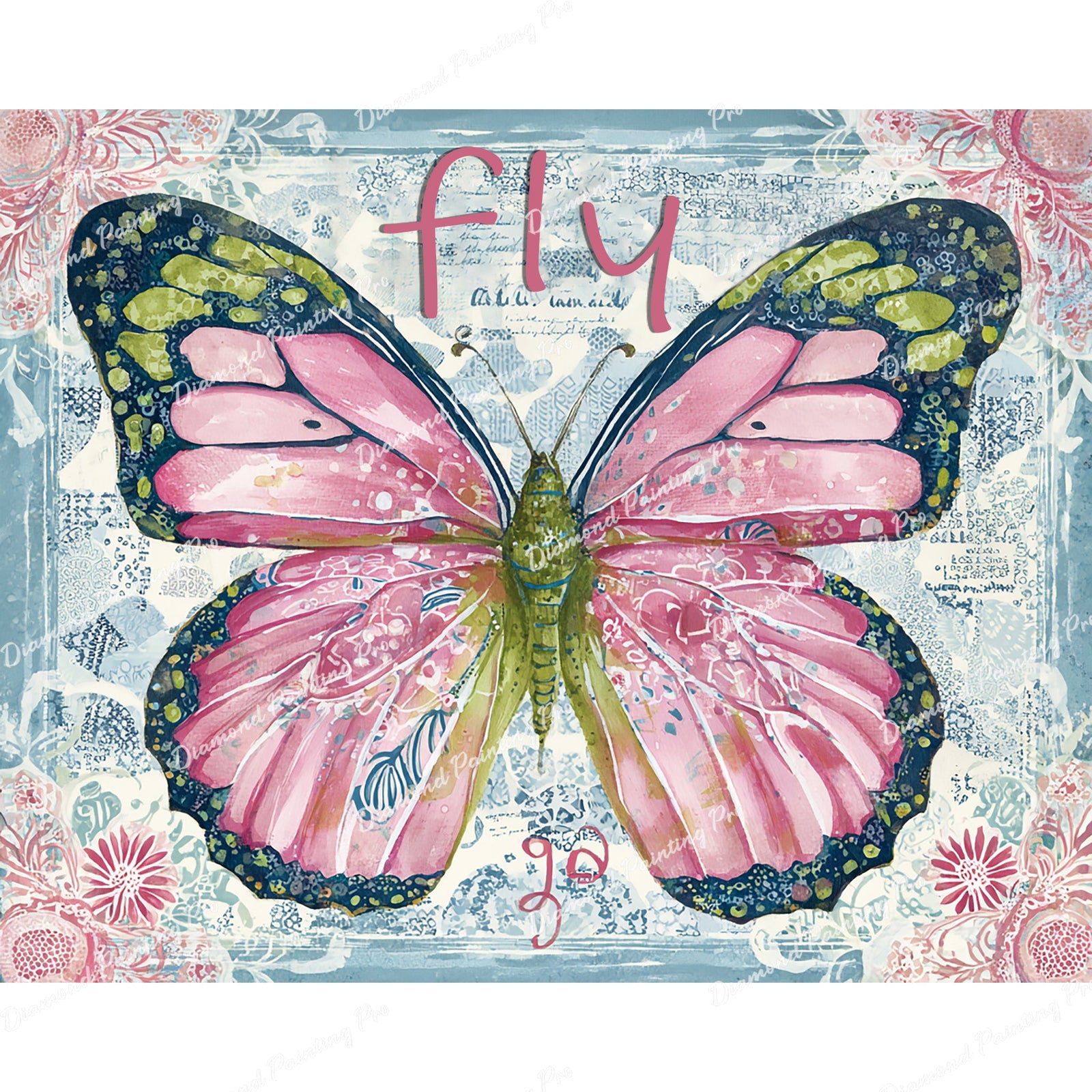 Boho Freedom Butterfly Diamond Art Design - Full Drill with 5d Square or Round Diamonds / AB Drills Available