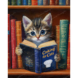 Chef Kitty Diamond Art Design - Full Drill with 5d Square or Round Diamonds / AB Drills Available