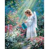 Fairy Gardener Diamond Art Design - Full Drill with 5d Square or Round Diamonds / AB Drills Available