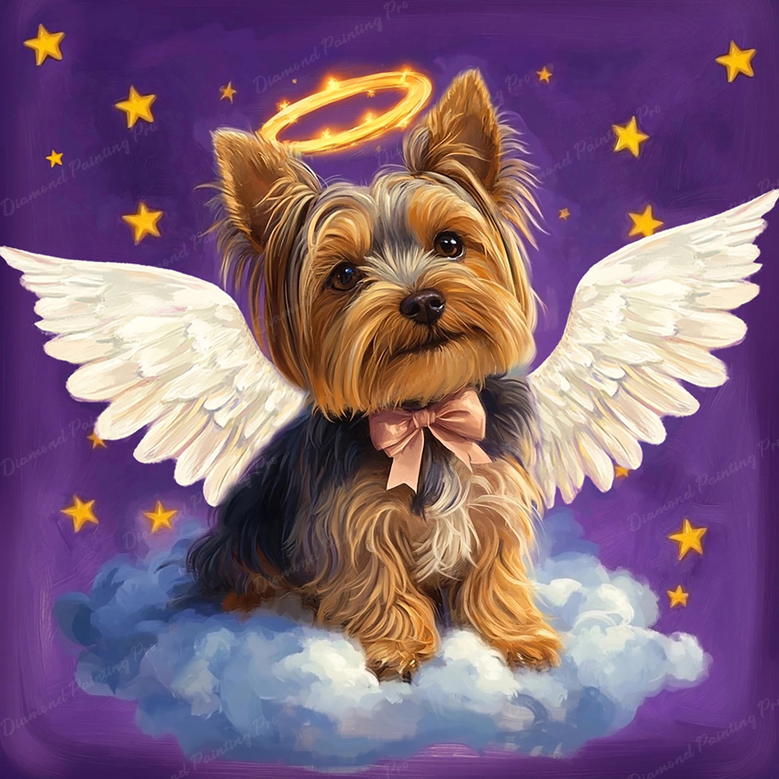 My Yorkie Guardian Diamond Art Design - Full Drill with 5d Square or Round Diamonds / AB Drills Available