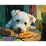 Pizza Paws Diamond Art Design - Full Drill with 5d Square or Round Diamonds / AB Drills Available