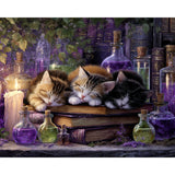 Potion Kittens Diamond Art Design - Full Drill with 5d Square or Round Diamonds / AB Drills Available
