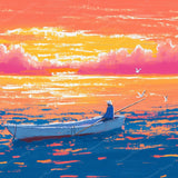 Rowing Through Sunset Delight Diamond Art Design - Full Drill with 5d Square or Round Diamonds / AB Drills Available