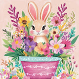 Springtime Bunny Delight Diamond Art Design - Full Drill with 5d Square or Round Diamonds / AB Drills Available