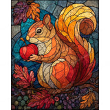 Stained Glass Possum Diamond Art Design - Full Drill with 5d Square or Round Diamonds / AB Drills Available