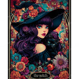 The Witch Portrait Diamond Art Design - Full Drill with 5d Square or Round Diamonds / AB Drills Available