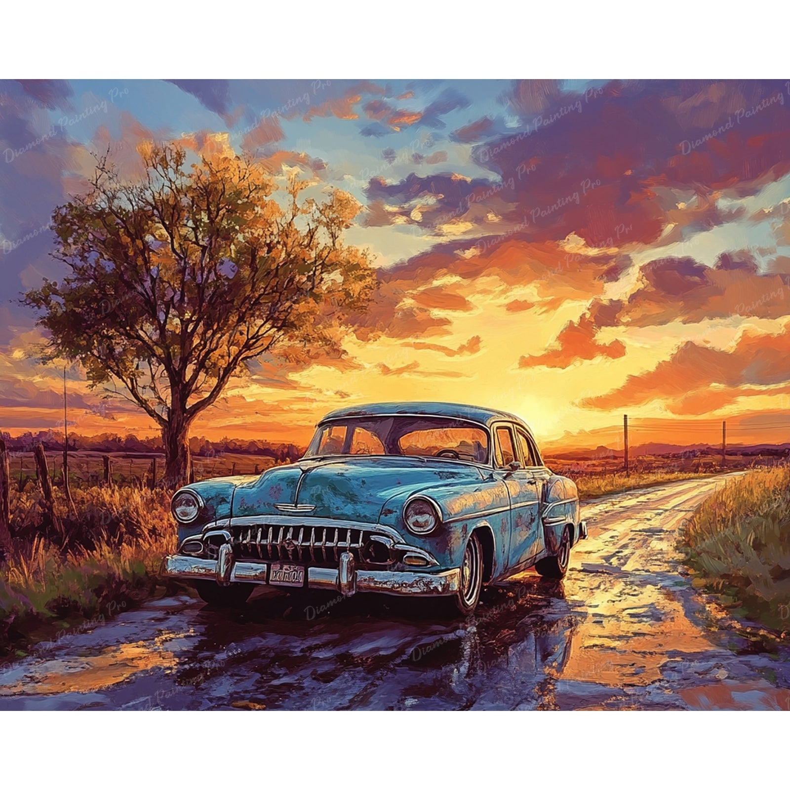 Twilight Cruiser Diamond Art Design - Full Drill with 5d Square or Round Diamonds / AB Drills Available