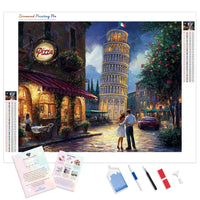 Pisa Romance Diamond Painting Kit - Full Drill / Square or Round Diamonds with AB Drills Option