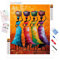 Rhythmic Hues Diamond Painting Kit - Full Drill / Square or Round Diamonds with AB Drills Option