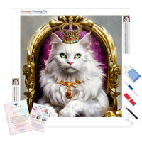 Royal Whiskers | Diamond Painting Kit - Full Drill - Square or Round Diamonds with AB Drills Option