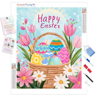 Spring Bounty Diamond Painting Kit - Full Drill / Square or Round Diamonds with AB Drills Option