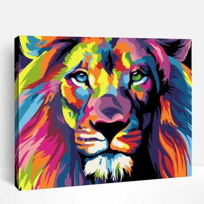 Rainbow Lion | Paint By Numbers