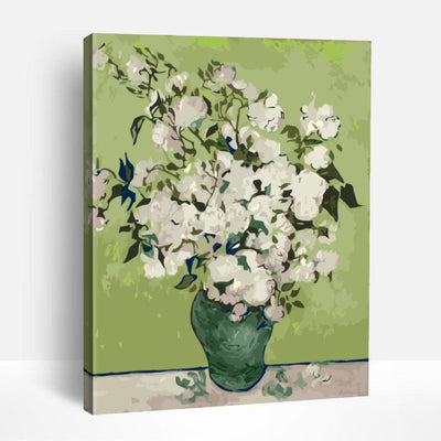 Roses in Vase - Vincent van Gogh | Paint By Numbers