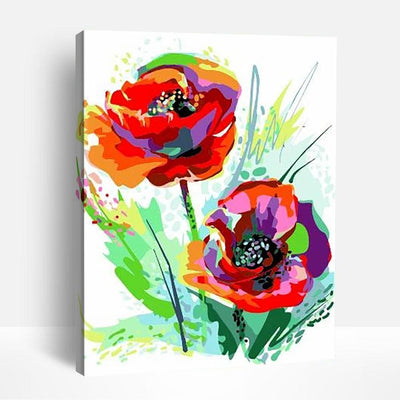 Colorful Rose Duo | Paint By Numbers