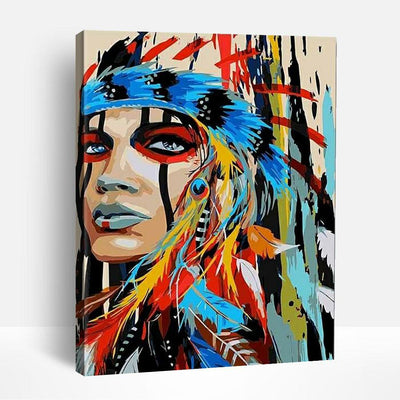 Colorful Tribal Totem | Paint By Numbers