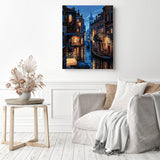 Night in Venice | Diamond Painting Displayed as Home Decor