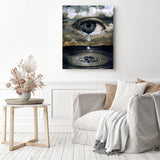 Tears | Diamond Painting Displayed as Home Decor