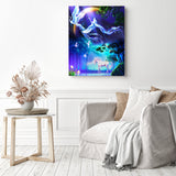 Magical Unicorn | Diamond Painting Displayed as Home Decor