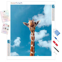 Lovely Smile from this adorable Giraffe | Diamond Painting Kit - Full Drill - Square or Round Diamonds with AB Drills Option