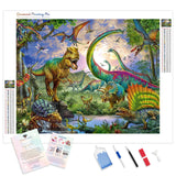 Dinosaur | Diamond Painting Kit - Full Drill - Square or Round Diamonds with AB Drills Option