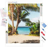 Relaxing Beach | Diamond Painting Kit - Full Drill - Square or Round Diamonds with AB Drills Option