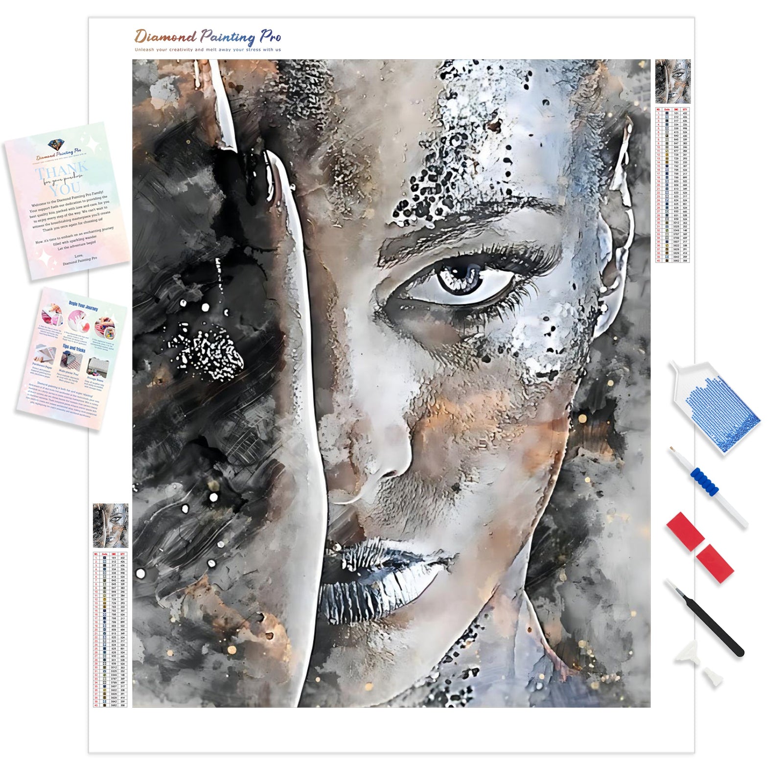 Girl | Diamond Painting Kit - Full Drill - Square or Round Diamonds with AB Drills Option