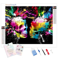 Skull Lover | Diamond Painting Kit - Full Drill - Square or Round Diamonds with AB Drills Option