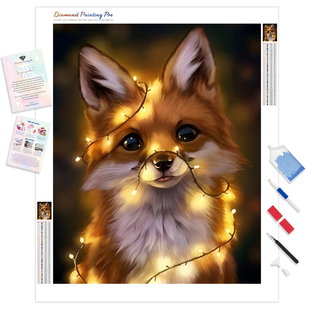 Foxy | Diamond Painting Kit - Full Drill - Square or Round Diamonds with AB Drills Option